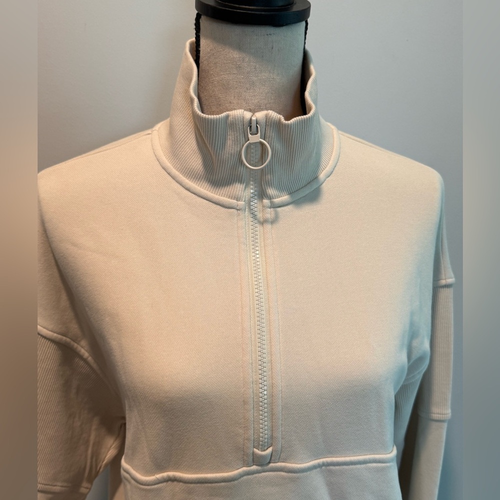 Vuori Cream Half-Zip Sweatshirt - Picture 12 of 15